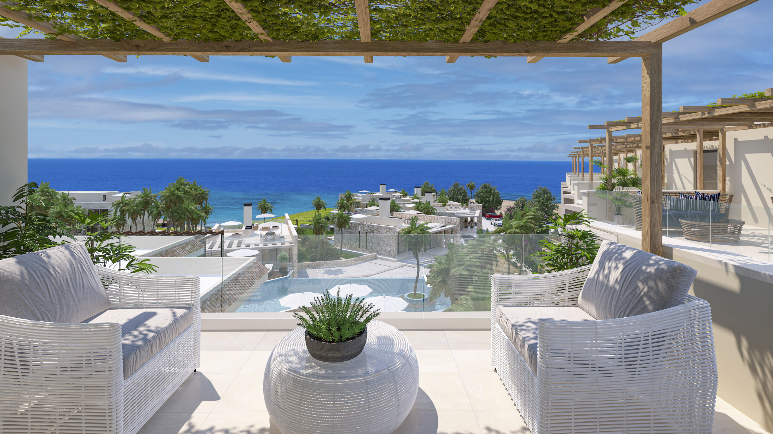 Sea-view terrace in North Cyprus